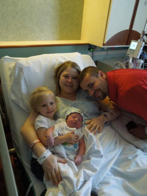 Our first family photo! We are complete.