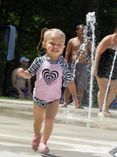 Fun at the splash pad!