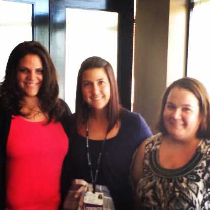 Two of our new bloggers: Angela Semeta (L) and Kathy Trainor (R), with Hilary Lovell (middle), Health Marketing Coordinator at Signature Healthcare.