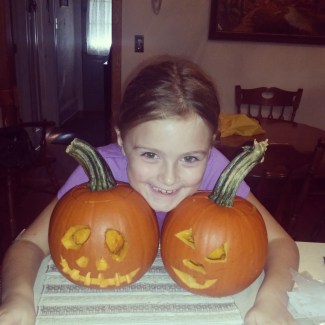 Tanya's daughter at a Halloween Party