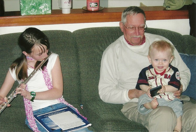 Britt Timmy Grampa on our beloved couch Mommyblog.jpg
