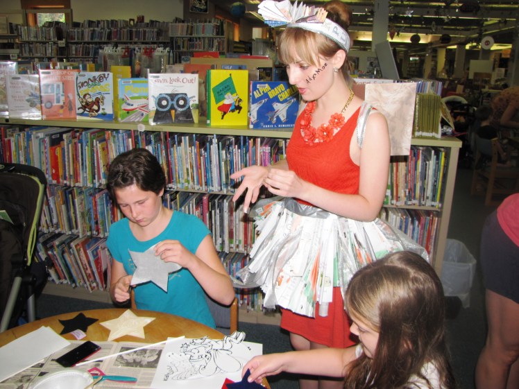 Britt book fairy during craft