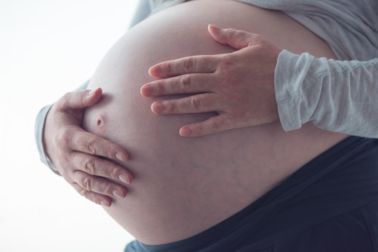 Pregnant woman tummy